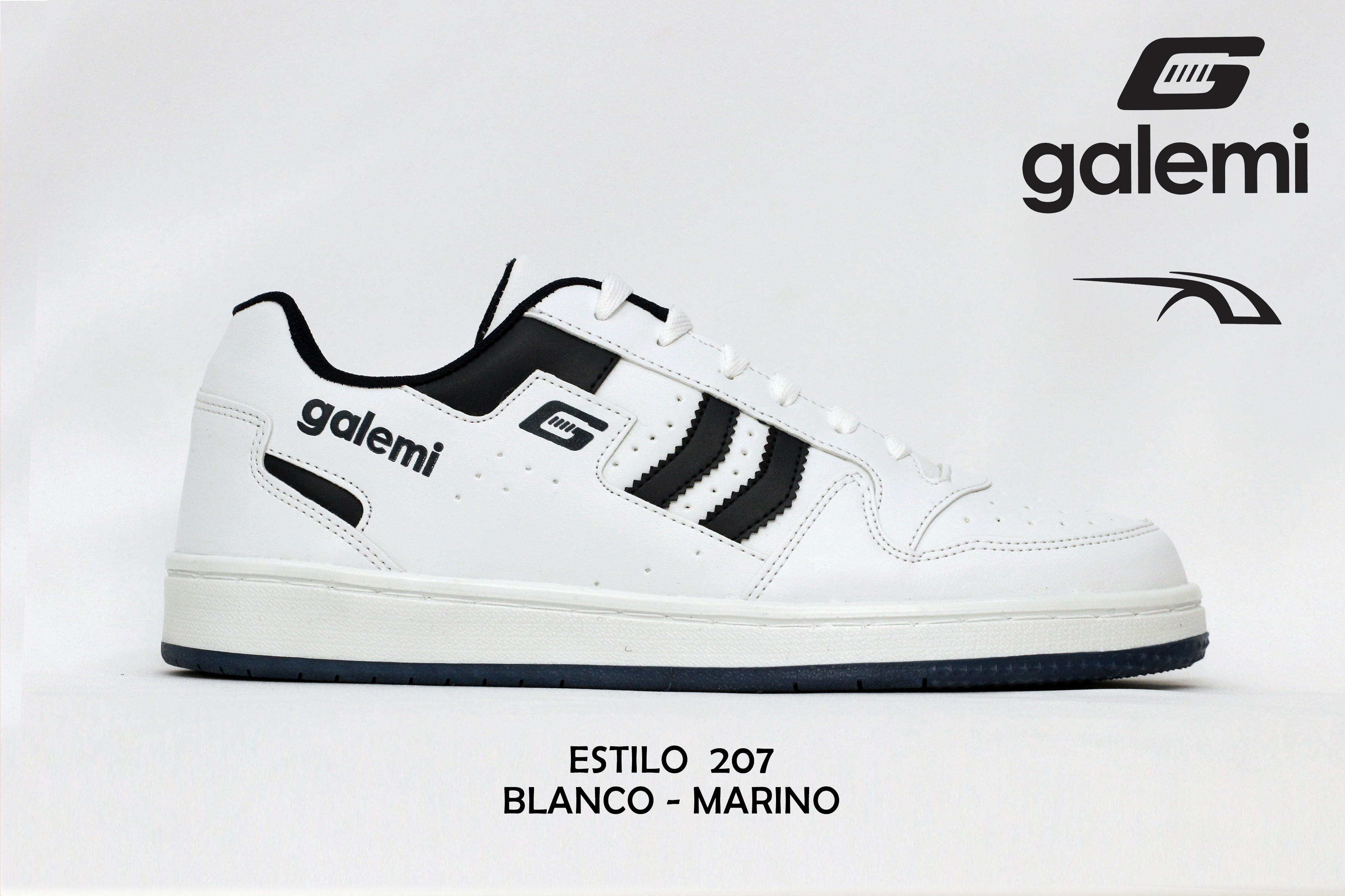 estilo 207 combinación Blanco-Marino